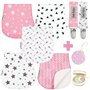 Dodo Babies Lot de 5 linges à rots pour bébé – Chiffons à rots en Mousseline Biologique Doux et absorbants – Comprend Un étui à 