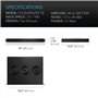 AC Infinity CLOUDPLATE T2 Ventilateur à montage en rack 1U, flux d'air d'échappement supérieur, pour refroidissement AV, home ci