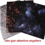 Hexers Role-Playing Game Board, Square Grid Terrains, 8 Different terrains, Dungeons and Dragons DND Pathfinder RPG Compatible, 