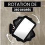 Mirrorvana Miroir de Douche et de Rasage sans Buée avec Support à Ventouse Amélioré pour Salle de Bain - Surface Incassable Anti