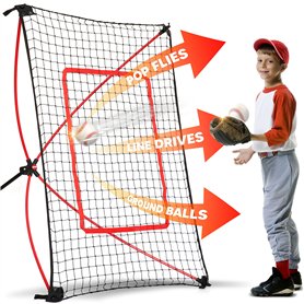 NETPLAYZ Filet d'entraînement de baseball pour enfants – Pitch back
