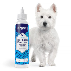 Petpost | Détachant Anti-Larmes pour Chiens - Meilleur Traitement oculaire pour Fourrure Blanche -Parfait pour Les Maltais