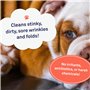 Petpost | Lingettes nettoyantes pour Les Plis de Votre Bouledogue. 100 lingettes Ultra Douces en Coton et à l’Huile de Coco