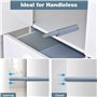 GlasFlength Push to Open Aimant Poussoir Porte Placard Loquet Magnetique, 10 Pièces Tampon Amortisseur Ouvre et Ferme la Porte a