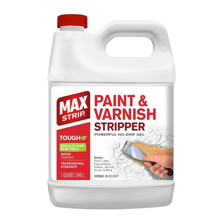 Max Strip Décapant pour peinture et vernis 32 oz – Décapant de peinture pour plusieurs couches de peintures acryliques