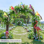 Oiseaux decoratifs, Oiseaux Artificiels , Lot de 12 Oiseaux Artificiels Multicolores sur Pinces,Oiseaux Decoratifs Exterieur,Ois