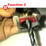 Jauge de mesure multifonction 3 en 1 - Jauge de profondeur de forage et de point de forage - Jauge d'angle de meulage et de haut