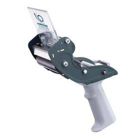 Excell Distributeur de ruban adhésif pour scellage de cartons à faible bruit (RTS-83891): 3 in. largeur (Bleu gris)