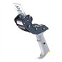 Excell Distributeur de ruban adhésif pour scellage de cartons à faible bruit (RTS-83891): 3 in. largeur (Bleu gris)