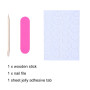Cubahop 24pcs French Short Square Press Nails Nude White gloss faux ongles Acrylique Art ensemble complet de faux ongles sticky 