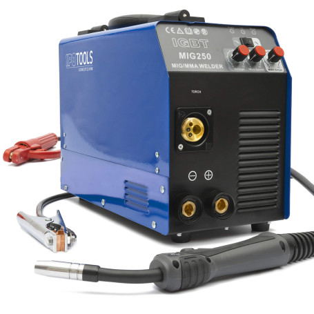 IPOTOOLS MIG-250 poste a souder MIG MAG - Poste à souder MIG avec 250A 230V IGBT