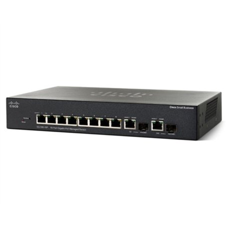 Cisco Small Business 300 Series Managed Switch SG300-10P Commutateur C3 Géré 8 x 10/100/1000 + 2 x SFP Gigabit combiné Ordinateu