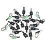 Fdolon 50 Pièces Sangles de Câble Auto-Adhésives Réglables Attaches de Câble en Nylon Organisateurs de Câbles Auto-Adhésifs Serr