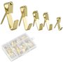 Fodlon Crochet Mural Metal Crochets D'Image Ensemble Avec Clou Kit Crochet Porte Photo Mural Accroche Cadre Photo Pour Cadres Ph