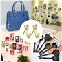 Fodlon Crochet Mural Metal Crochets D'Image Ensemble Avec Clou Kit Crochet Porte Photo Mural Accroche Cadre Photo Pour Cadres Ph