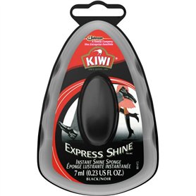 Kiwi Brillance Express Eponge Nettoyant Chaussure/Cirage Incolore 7 ml - Lot de 3