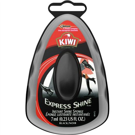 Kiwi Brillance Express Eponge Nettoyant Chaussure/Cirage Incolore 7 ml - Lot de 3