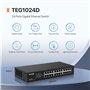 commutateur Ethernet Non géré monté en Rack 24 Ports avec optimisation du trafic