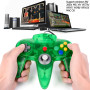 LUXMO Premium USB Classic N64 Bit 64 Contrôleur USB PC Gamepad Stick Joy Controller pour Windows PC Mac Linux Raspberry pi3 Gene