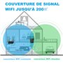 Répéteur WiFi 1200 Mbps Dual Band (5 GHz et 2,4 GHz) avec Port Ethernet, Installation Instantanée Via Bouton WPS - Étend la Couv