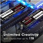 Silicon Power SP250GBP44UD90 NVMe 4.0 Gen4 PCIe M.2 SSD R/W jusqu'à 5 000/3 850 Mo/s (SP250GBP44UD9005) 250 Go