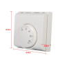Thermostat d'ambiance Régulateur de température mécanique Interrupteur de Thermostat avec 2 vis pour climatisation Centrale Neuf