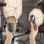 Handheld Split Type Mesureur de Température Ambiante avec Capteur Rotatif 360º Portée 0-100