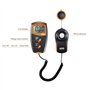 Dr.meter Luxmetre Numerique, Handheld Split Type Mesureur de Température Ambiante avec Capteur Rotatif 360º Portée 0-100,000 Lux
