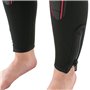 SEAC First Combinaison de plongée avec Capuche intégrée pour Enfants et Adolescents, Néoprène 5 mm Unisexe-Youth, Noir/Rouge, 11