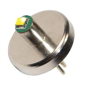 HQRP Ampoule LED haute puissance 3 W bi-pin à 60 lumens pour 1 AAA Maglite Solitaire Lampe torche v0.0 Plus HQRP soleil M