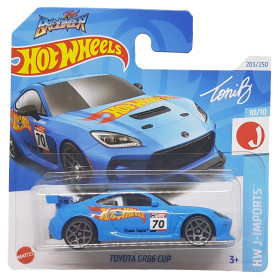 Hot Wheels Toyota GR86 Cup Toni Breidinger HW J-Imports 10/10 (203/250) HRY77 Bleu 2024 + Protecteur Short Card Frikimonkey