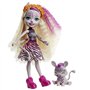 Enchantimals Savane Ensoleillée mini-poupée Zadie Zèbre et figurine animale Rayure, Jouet pour enfant, GTM27