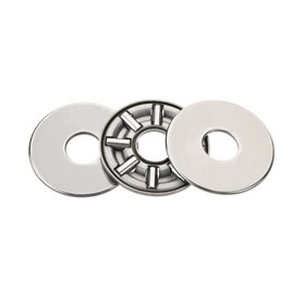 Othmro Lot de 2 Roulements à Rouleaux Coniques 51104 à Siège Plat en Acier Chromé 6 x 19 x 4 mm