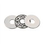 Othmro Lot de 2 Roulements à Rouleaux Coniques 51104 à Siège Plat en Acier Chromé 6 x 19 x 4 mm