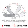 RAM Mount RAM-201U-D kit de support - Kits de support (232 mm)