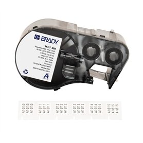 Brady Étiquettes repositionnables en tissu vinyle pour imprimante d'étiquettes BMP41/BMP51/BMP53/M511-240 étiquettes autocollant