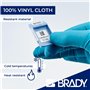 Brady Étiquettes repositionnables en tissu vinyle pour imprimante d'étiquettes BMP41/BMP51/BMP53/M511-240 étiquettes autocollant