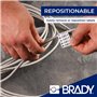 Brady Étiquettes repositionnables en tissu vinyle pour imprimante d'étiquettes BMP41/BMP51/BMP53/M511-240 étiquettes autocollant