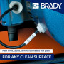 Brady Étiquettes repositionnables en tissu vinyle pour imprimante d'étiquettes BMP41/BMP51/BMP53/M511-240 étiquettes autocollant