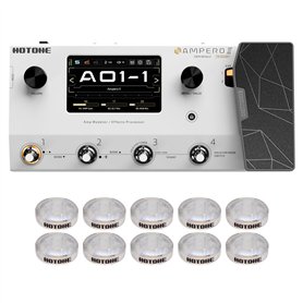 HOTONE Pédale Multi-Effets Double Chaîne d'Effets Modélisation d'Ampli de Guitare Basse Simulation de Cabines IR avec Pédale d'E