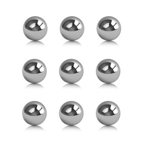 Othmro Lot de 10 G10 18 mm Billes de Roulement en Acier Inoxydable pour l'automobile l'industrie la Mécanique l'instrumentation