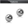 Othmro Lot de 10 G10 18 mm Billes de Roulement en Acier Inoxydable pour l'automobile l'industrie la Mécanique l'instrumentation