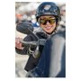BMW MOTORSPORT Bs0031 Lunettes de Soleil, Noir Opaque, Lenti Polarizzate Blu Homme