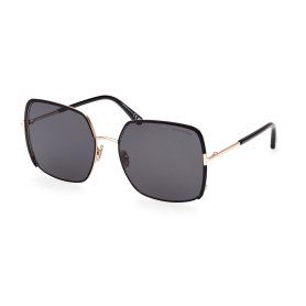 Tom Ford Lunettes de Soleil RAPHAELA FT 1006 Matte Black/Smoke 60/18/135 femme