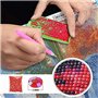 LAZODA DIY 5D Full Drill Diamant Peinture Strass Broderie Point De Croix Arts Craft pour la Décoration de La Maison Bleu Papillo