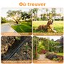 VXSCAN Localisateur de fils souterrains F04, Testeur de câbles avec écouteur, Traceur de fils souterrains non destructif pour lo
