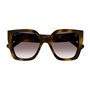 Gucci Lunettes de Soleil GG1300S Havana/Brown Shaded 55/19/145 femme