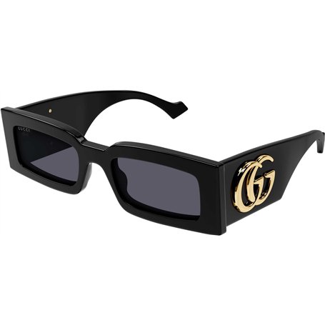Gucci GG1425S-001-54 - Lunettes de soleil féminines - Shiny Solid Black