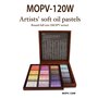 Mungyo Gallery Lot de 120 pastels à l'huile douce en bois – Couleurs assorties (MOPV-120W)