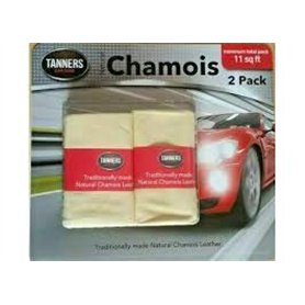 Tanneurs Tradition Lot de 2 grandes peaux de chamois de qualité supérieure
